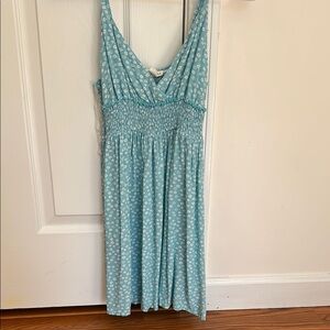 Blue Floral Women's Dress